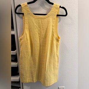 Full Of Sunshine Cotton-Linen Mini Dress sz XS